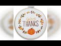 Review: Fall Crafts Thanksgiving Embroidery Kit with Hoop and Cross - Makes One 6 Inch Piece