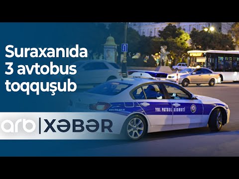 Suraxanıda 3 avtobus toqquşub - ARB Xəbər