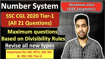 Number System all 21 Questions| SSC CGL 2020 Tier 1 for SSC MTS| SSC CGL Tier 2| SSC GD