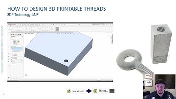 How To Design 3D Printable Threads using Solidworks