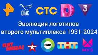 История логотипов телеканалов второго мультиплекса 1993-2024