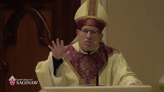 Easter Sunday Mass in Saginaw with Bishop Robert Gruss