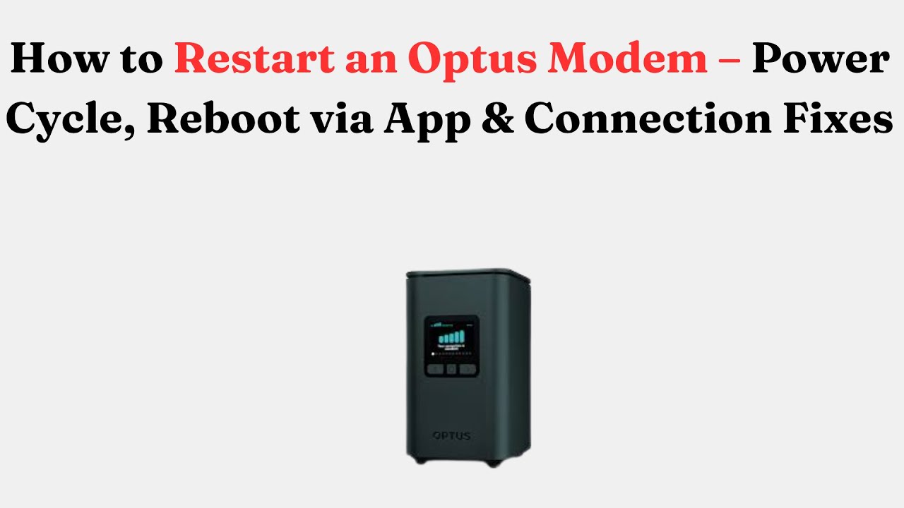 Как перезапустить модем Optus — выключение и повторное включение, перезагрузка через приложение и...
