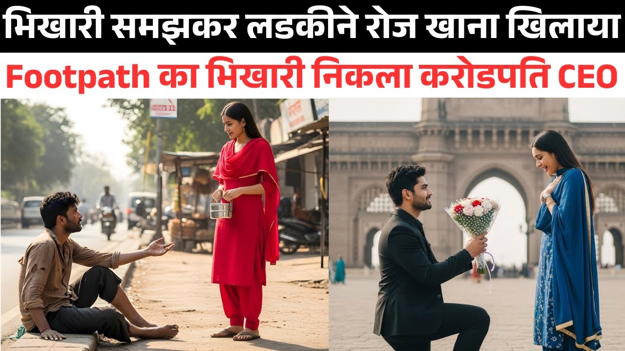 Footpath का भिखारी निकला करोडपति CEO 😱 |  Inspirational Love Story | Bedtime Stories