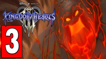KINGDOM HEARTS 3 - ENGLISH - Walkthrough Part 3 DEFEAT THE TORNADO TITAN / REALM OF THE GODS