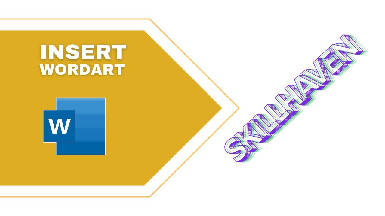 how-to-insert-wordart-in-microsoft-word-document-youtube