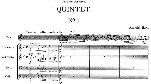 Arnold Bax - Oboe Quintet, GP 258