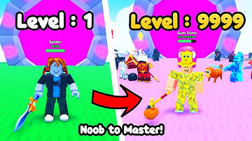 Went From Noob to Master In Idle Heroes Simulator Roblox!