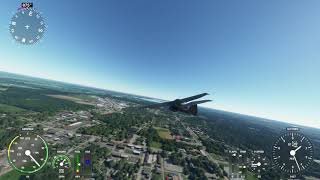 Over Carbondale, IL in Microsoft Flight Simulator 2020 with your pilot Tom Gorman