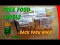 Free Food Labels