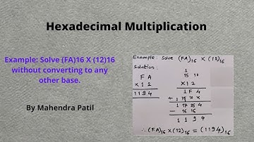 Hexadecimal Multiplication