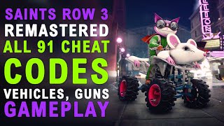 Saints Row The Third Remastered All Cheat Codes