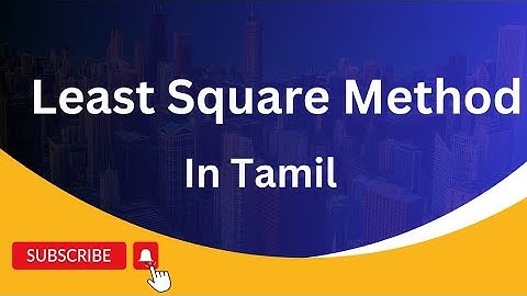 Least Square Method in Tamil