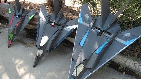 F-117 stealth RC Superpowers CRASH at the end!!!