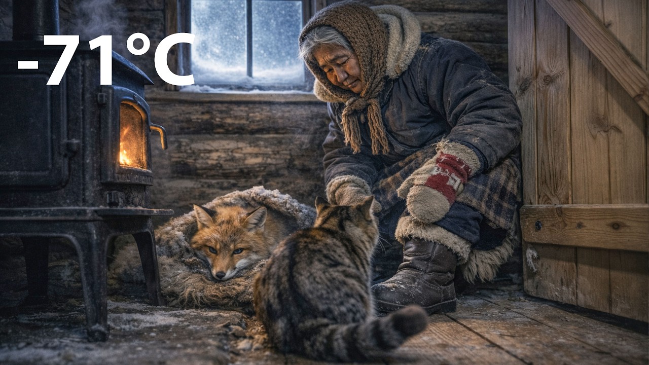 An Elderly Woman Saved an Orphaned Fox Kit in yakutia | Yakutia survival