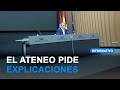 El Ateneo Albacetense se planta ante el Ayuntamiento tras cuatro años del cierre de su edificio