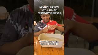 Cara alternatif untuk hidung tersumbat. Pakai menthol crystal🔮Moga bermanfaat♥️ Cara alternatif untuk hidung tersumbat. Pakai menthol crystal🔮Moga bermanfaat♥️