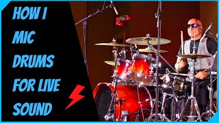 How I Mic Drums For Live Sound - W/ Kenny Aronoff On Drums - Also A Look at the Porter & Davies BC2