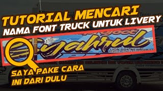 TUTORIAL MENCARI FONT TRUCK UNTUK BUAT LIVERY || BUS SIMULATOR INDONESIA BUSSID screenshot 1