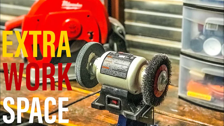 Save Space with this Bench Grinder Vise Mount