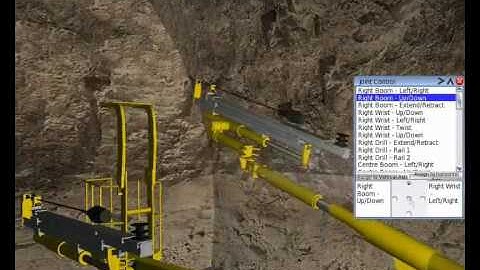 DigitalSpace: Drill Jumbo underground mining simulation for Atlas-Copco (version 2)