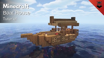 Minecraft: How to Build a Boat House | Small Boat (Tutorial)