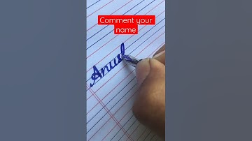 How to write your name in cursive writing | calligraphy | #shorts #shortsfeed #calligraphy