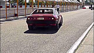 Very nice driving moments at track day in s.r.c. with greek italian
car club "the job" one of the first qv mondial from 1982.