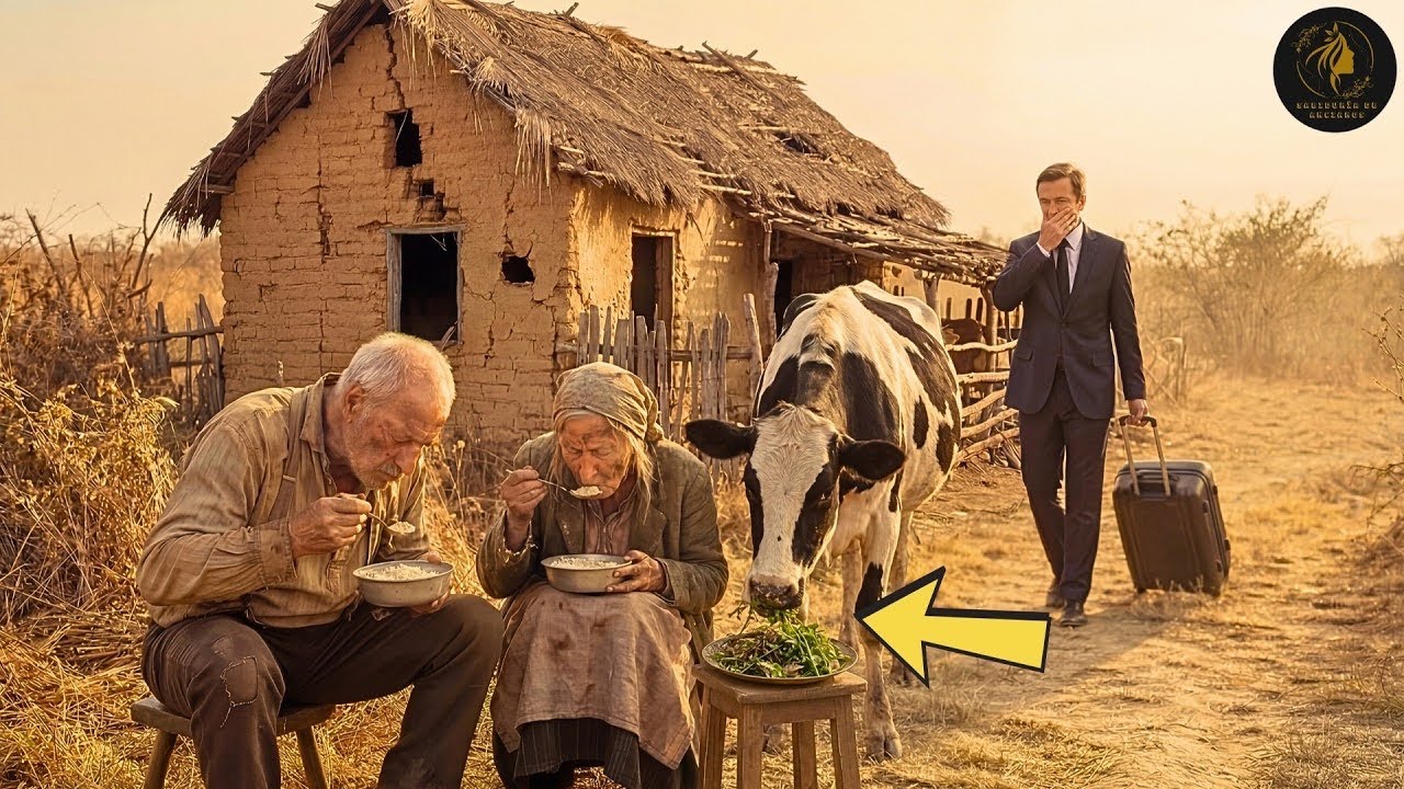 Fiul A Câștigat La Loterie Și S-A Întors Acasă… Apoi Și-A Găsit Părinții Mâncând Furaje Pentru Vaci.