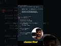 Java Immutable Class #javaprogramming #java #coding #shortvideo