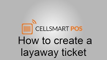 How to create a layaway ticket