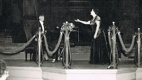 Nan Merriman sings "Bid Adieu" in farewell recital