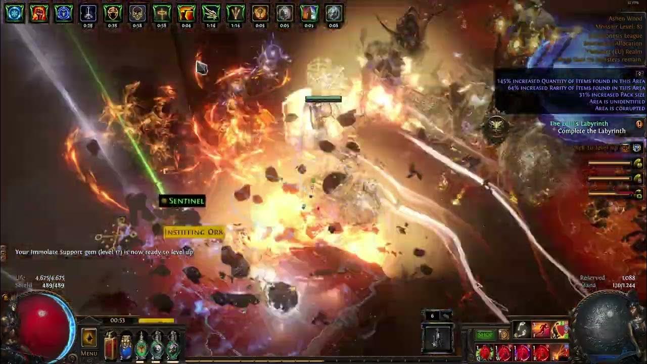Path Of Exile Shield Charge Ignite Showcase 2 YouTube