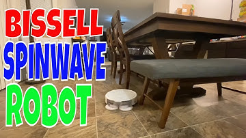 Bissell Spinwave Robot Vacuum & Mop - KITCHEN FLOOR & CHAIR MOPPING TEST - STICKY MESS