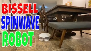 Bissell Spinwave Robot Vacuum & Mop - KITCHEN FLOOR & CHAIR MOPPING TEST - STICKY MESS