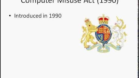 Computer Misuse Act