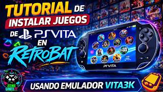 VITA3K🔥Cómo Instalar Juegos De PSVITA en RETROBAT🔥Metodo Facil y Rapido🔥Crear un M3u Como Arranque🔥