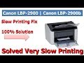 Canon LBP 2900 slow printing problem