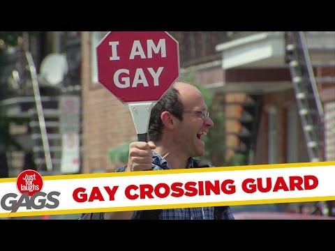 Gay Crossing Guard Prank