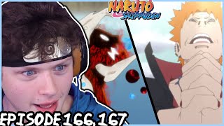 KYUUBI NARUTO VS PAIN! Naruto Shippuden REACTION: Episode 166 167