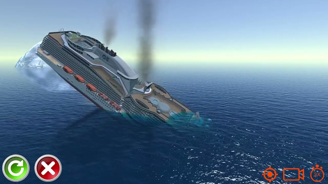 Пассажирское судно разделилось на двe части