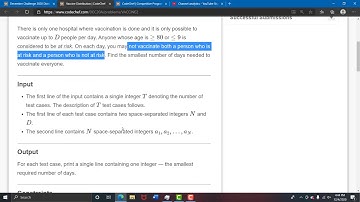 Vaccine Distribution CodeChef December Long Challenge 2020