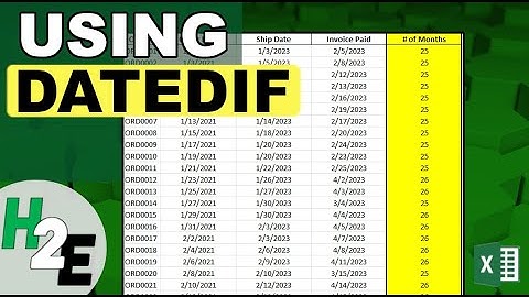 Calculate Date Differences in Excel Easily With the DateDif Function
