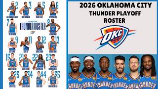 2026 OKLAHOMA CITY THUNDER PLAYOFF ROSTER | FULL SQUAD BREAKDOWN & STARTING LINEUP