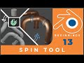 How to use the Spin Tool in Blender 3 - Tutorial 13: BLENDER BEGINNINGS