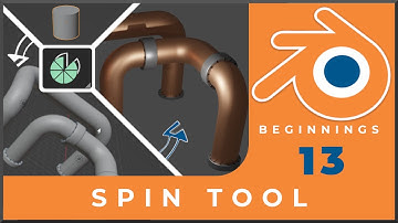 How to use the Spin Tool in Blender 3 - Tutorial 13: BLENDER BEGINNINGS