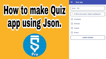 How to make Quiz app(Json)