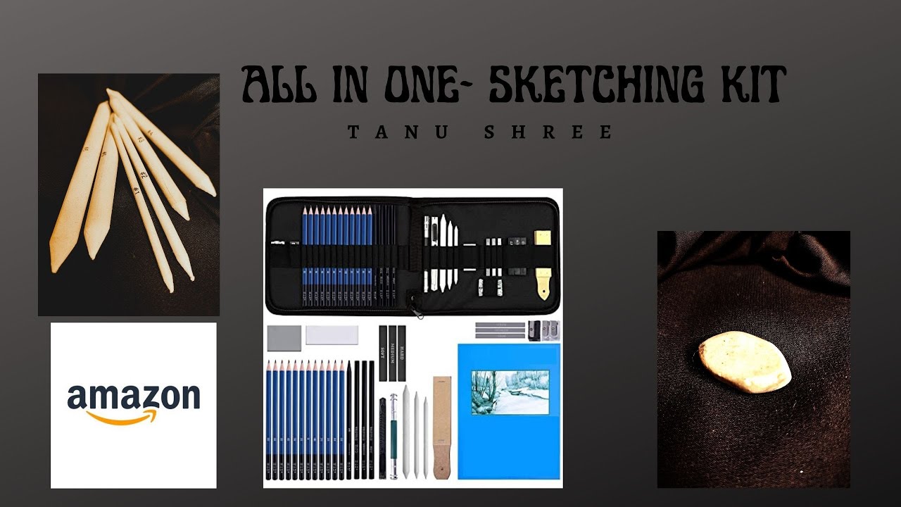 35 Pcs Professional Sketching Tools set for Adults & Kids | Amazon | Sketching Tools Review |