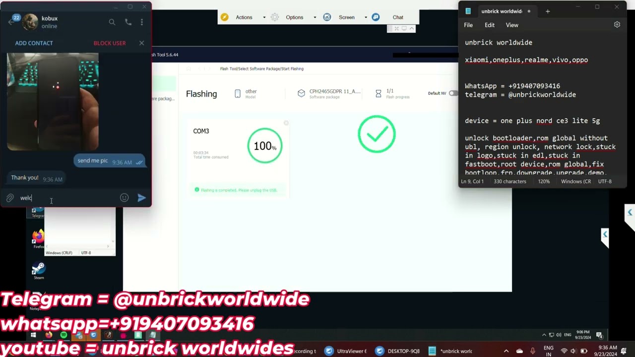 unbrick oneplus nord ce3 lite, any oneplus device unbrick,converted color os to oxygen message me 👍