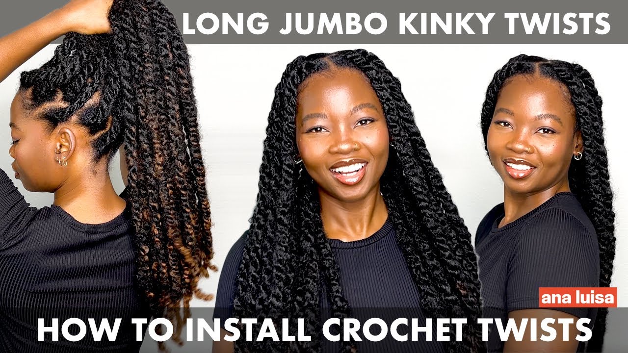 HOW TO DO LONG JUMBO MARLEY TWISTS FOR BEGINNERS ON 4C HAIR | # ...